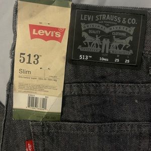 Levis black label 513 kids jeans